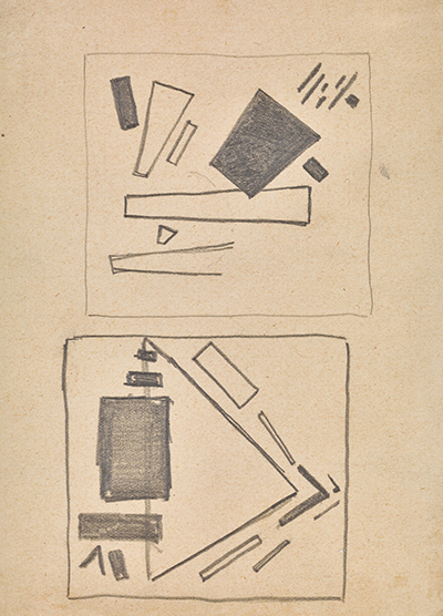 Study Drawing for Suprematist Composition Kazimir Malevich
